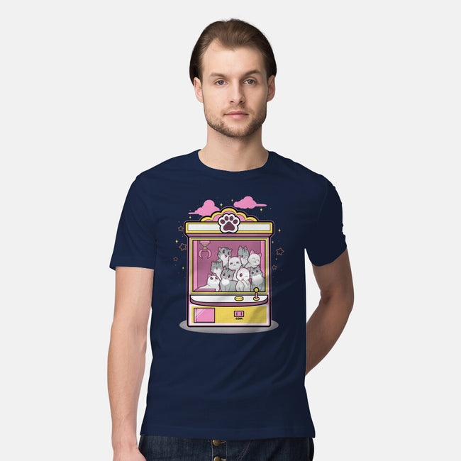 Kitty Claw Machine-Mens-Premium-Tee-Astrobot Invention