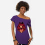 Radio Demon-Womens-Off Shoulder-Tee-Astrobot Invention