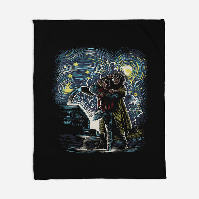 Back To The Starry-None-Fleece-Blanket-zascanauta