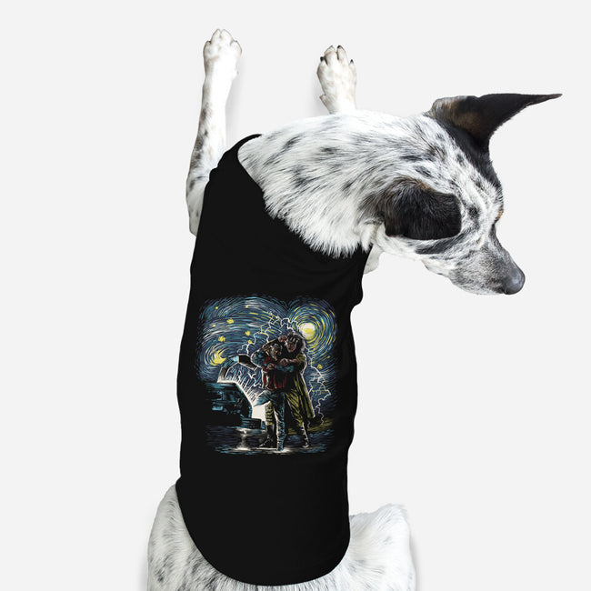 Back To The Starry-Dog-Basic-Pet Tank-zascanauta