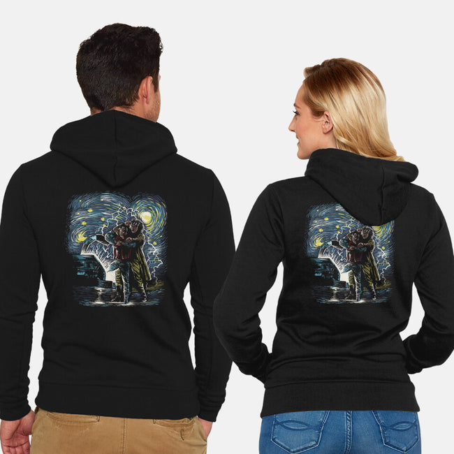 Back To The Starry-Unisex-Zip-Up-Sweatshirt-zascanauta