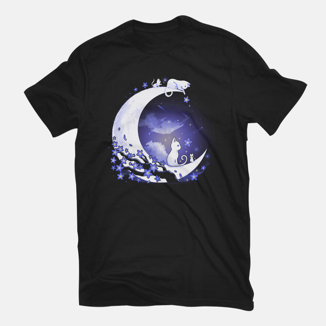 Kittens Moon-Womens-Fitted-Tee-Vallina84