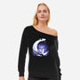 Kittens Moon-Womens-Off Shoulder-Sweatshirt-Vallina84