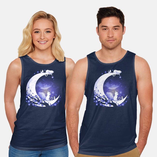 Kittens Moon-Unisex-Basic-Tank-Vallina84