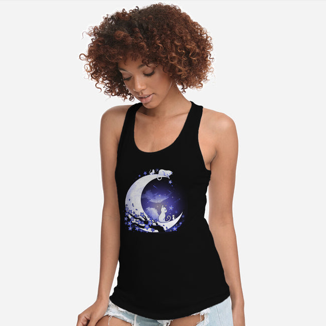 Kittens Moon-Womens-Racerback-Tank-Vallina84