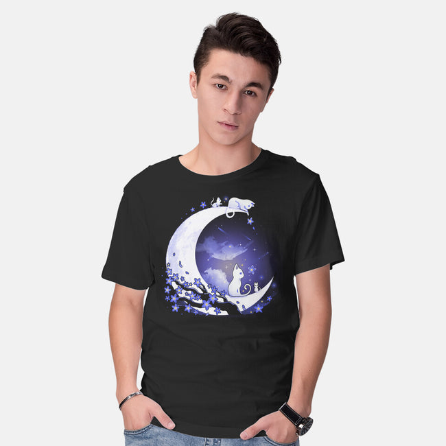 Kittens Moon-Mens-Basic-Tee-Vallina84