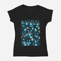 Fox Stars-Womens-V-Neck-Tee-Vallina84