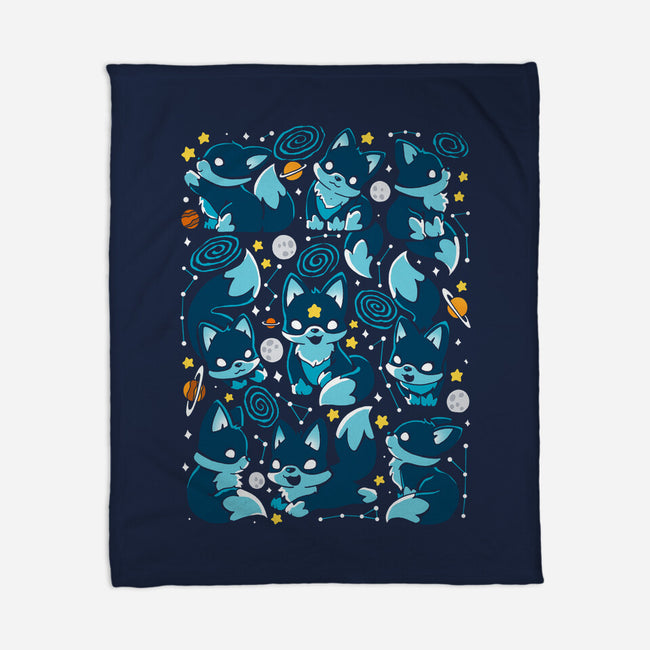 Fox Stars-None-Fleece-Blanket-Vallina84