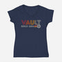 Vault Since 2054-Womens-V-Neck-Tee-DrMonekers