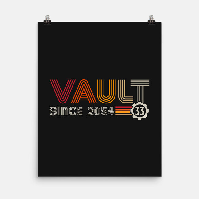 Vault Since 2054-None-Matte-Poster-DrMonekers