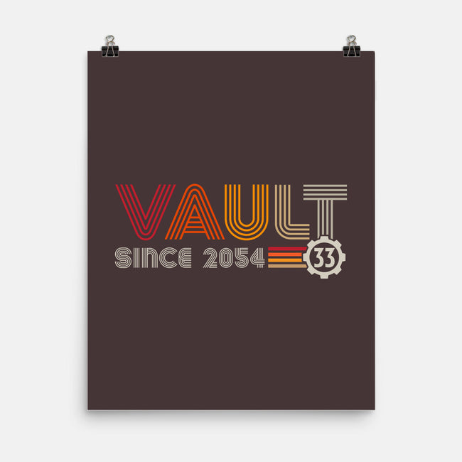 Vault Since 2054-None-Matte-Poster-DrMonekers