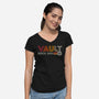 Vault Since 2054-Womens-V-Neck-Tee-DrMonekers