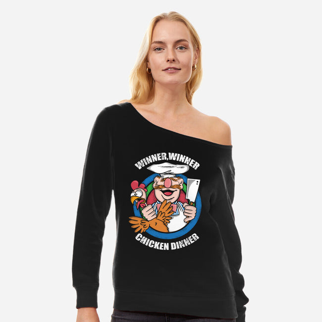 Winner Winner-Womens-Off Shoulder-Sweatshirt-turborat14