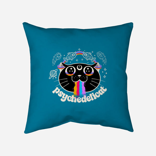 Psychedelicat-None-Removable Cover-Throw Pillow-valterferrari