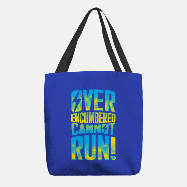 Overencumbered Cannot Run-None-Basic Tote-Bag-rocketman_art