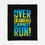 Overencumbered Cannot Run-None-Fleece-Blanket-rocketman_art