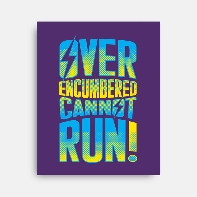 Overencumbered Cannot Run-None-Stretched-Canvas-rocketman_art