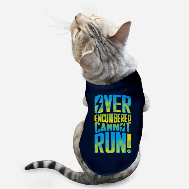 Overencumbered Cannot Run-Cat-Basic-Pet Tank-rocketman_art