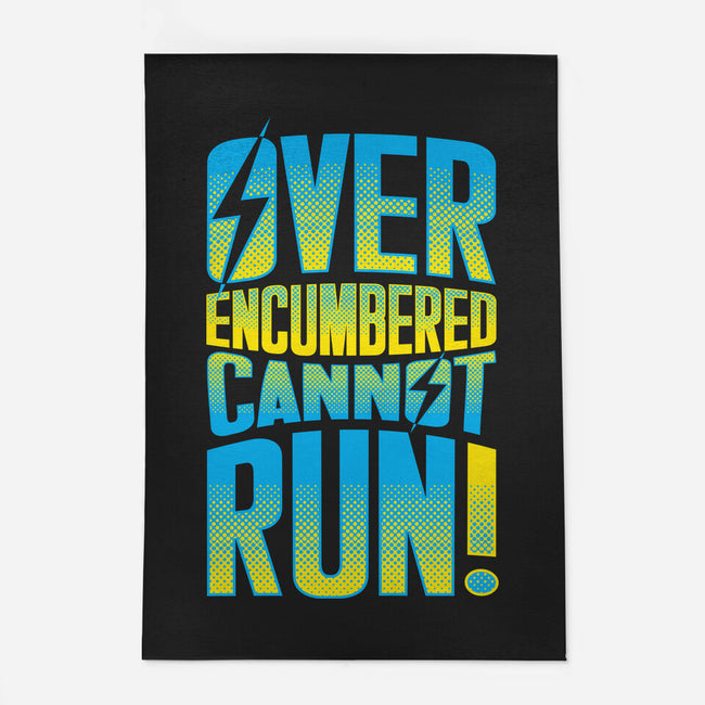 Overencumbered Cannot Run-None-Indoor-Rug-rocketman_art