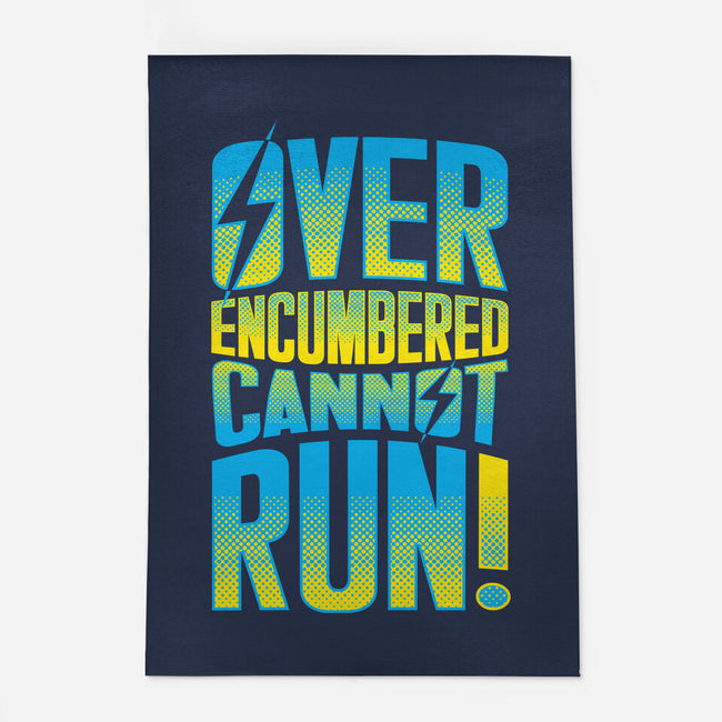 Overencumbered Cannot Run-None-Indoor-Rug-rocketman_art