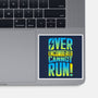 Overencumbered Cannot Run-None-Glossy-Sticker-rocketman_art