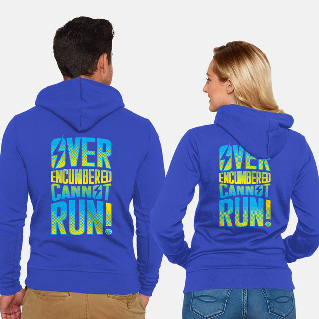 Overencumbered Cannot Run-Unisex-Zip-Up-Sweatshirt-rocketman_art