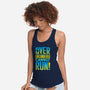 Overencumbered Cannot Run-Womens-Racerback-Tank-rocketman_art