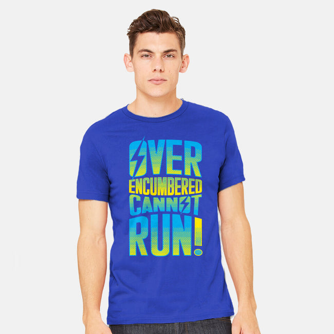 Overencumbered Cannot Run-Mens-Heavyweight-Tee-rocketman_art