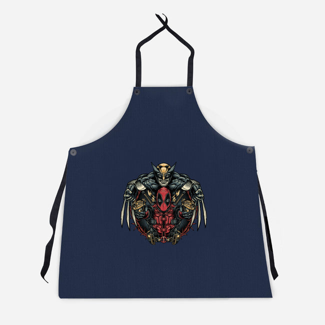 Double Trouble-Unisex-Kitchen-Apron-glitchygorilla