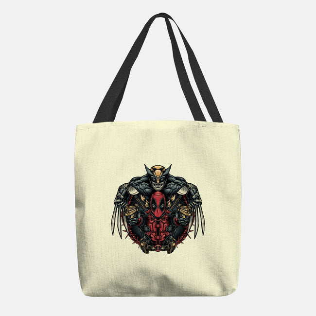 Double Trouble-None-Basic Tote-Bag-glitchygorilla