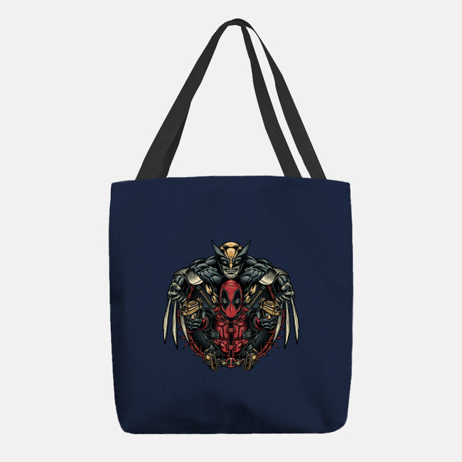 Double Trouble-None-Basic Tote-Bag-glitchygorilla