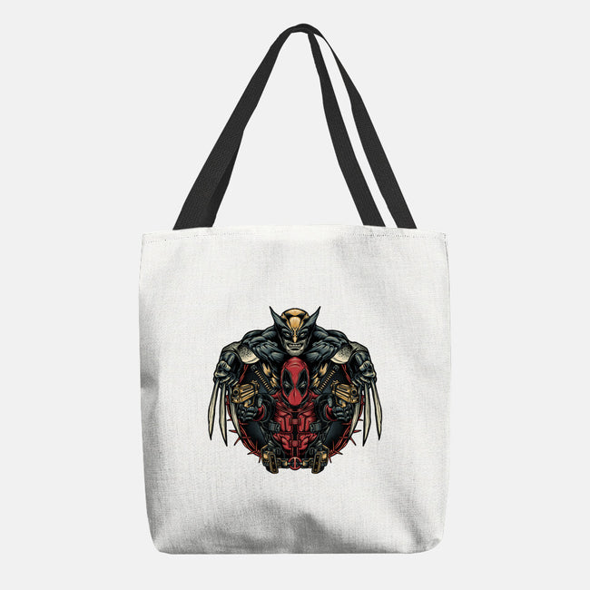 Double Trouble-None-Basic Tote-Bag-glitchygorilla