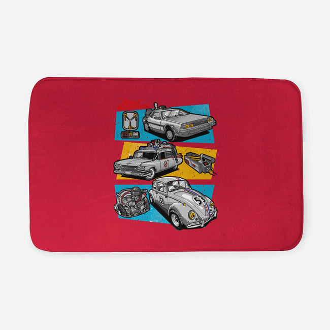 Fast And Curious Cars-None-Memory Foam-Bath Mat-Roni Nucleart