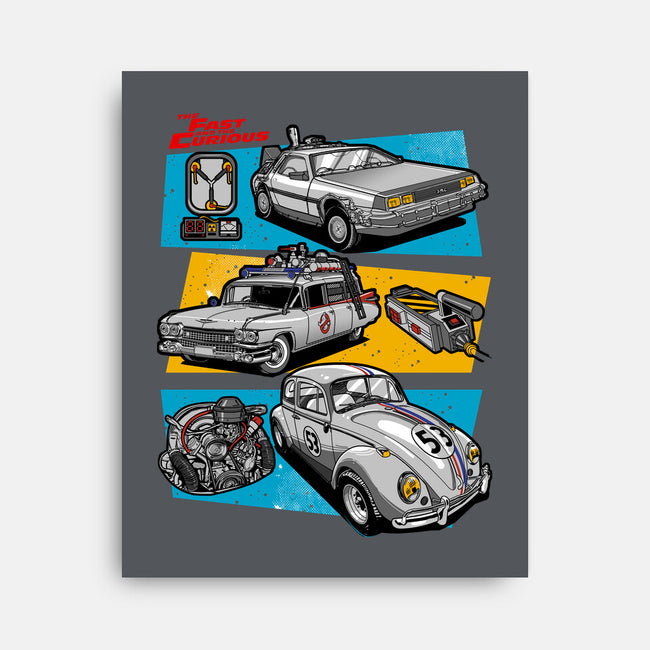 Fast And Curious Cars-None-Stretched-Canvas-Roni Nucleart