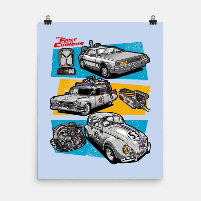 Fast And Curious Cars-None-Matte-Poster-Roni Nucleart