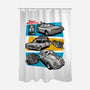 Fast And Curious Cars-None-Polyester-Shower Curtain-Roni Nucleart