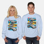 Fast And Curious Cars-Unisex-Crew Neck-Sweatshirt-Roni Nucleart