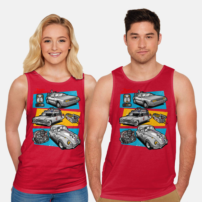 Fast And Curious Cars-Unisex-Basic-Tank-Roni Nucleart