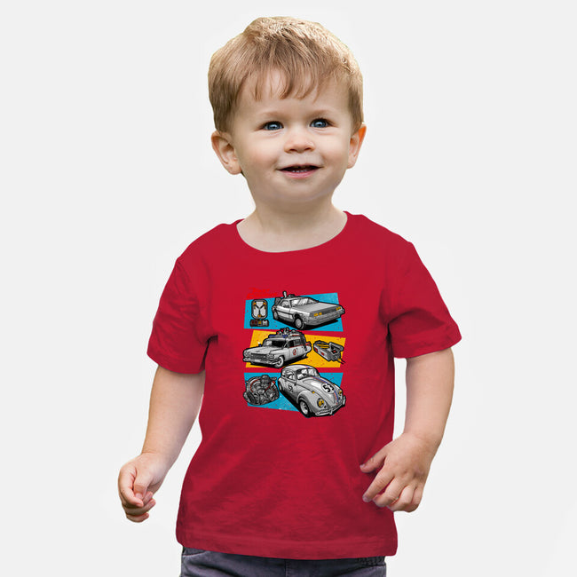 Fast And Curious Cars-Baby-Basic-Tee-Roni Nucleart