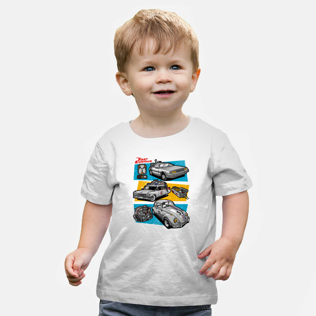 Fast And Curious Cars-Baby-Basic-Tee-Roni Nucleart