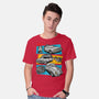 Fast And Curious Cars-Mens-Basic-Tee-Roni Nucleart