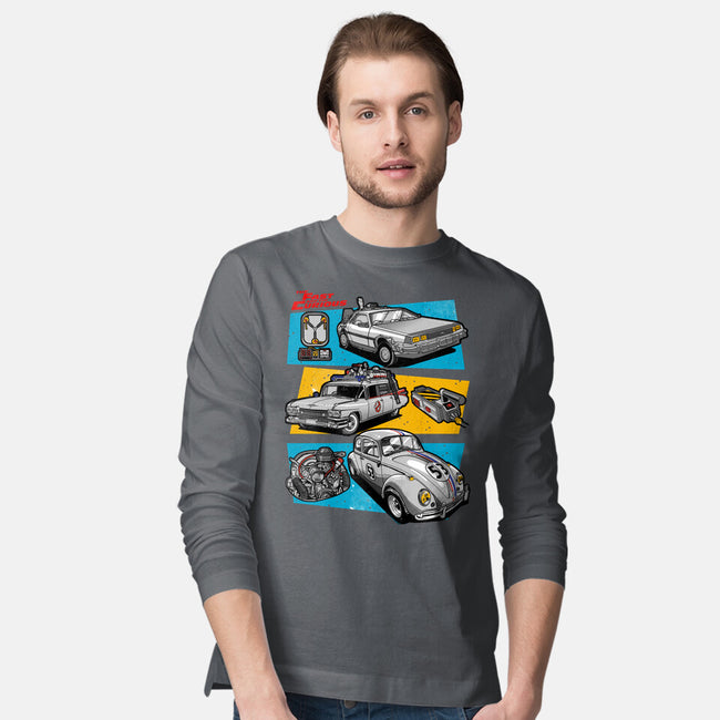 Fast And Curious Cars-Mens-Long Sleeved-Tee-Roni Nucleart