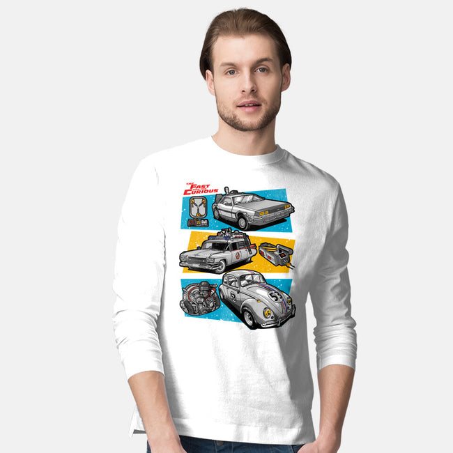 Fast And Curious Cars-Mens-Long Sleeved-Tee-Roni Nucleart