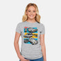 Fast And Curious Cars-Womens-Fitted-Tee-Roni Nucleart