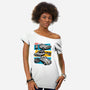 Fast And Curious Cars-Womens-Off Shoulder-Tee-Roni Nucleart