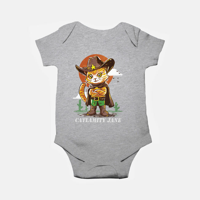 Catlamity Jane-Baby-Basic-Onesie-kharmazero