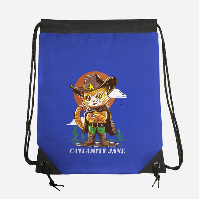 Catlamity Jane-None-Drawstring-Bag-kharmazero