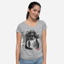 Welcome To The Wasteland-Womens-V-Neck-Tee-DrMonekers