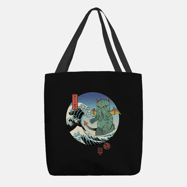 Great Cathulhu Wave-None-Basic Tote-Bag-vp021