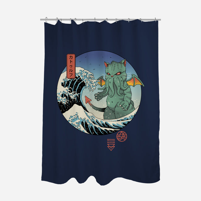 Great Cathulhu Wave-None-Polyester-Shower Curtain-vp021